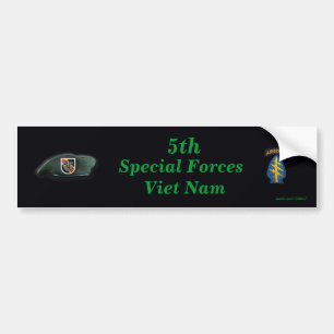 5th Green Berets vietnam vets Bumper Sticker