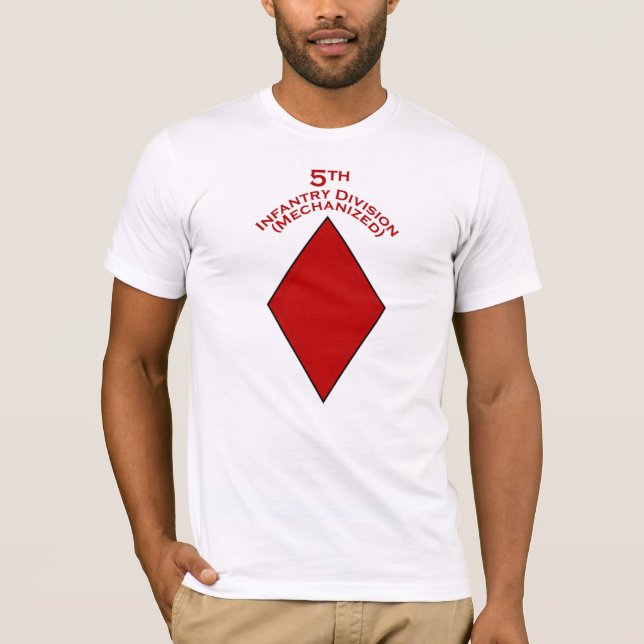 5th Infantry Div Mechanised shoulder patch T-shirt (Front)