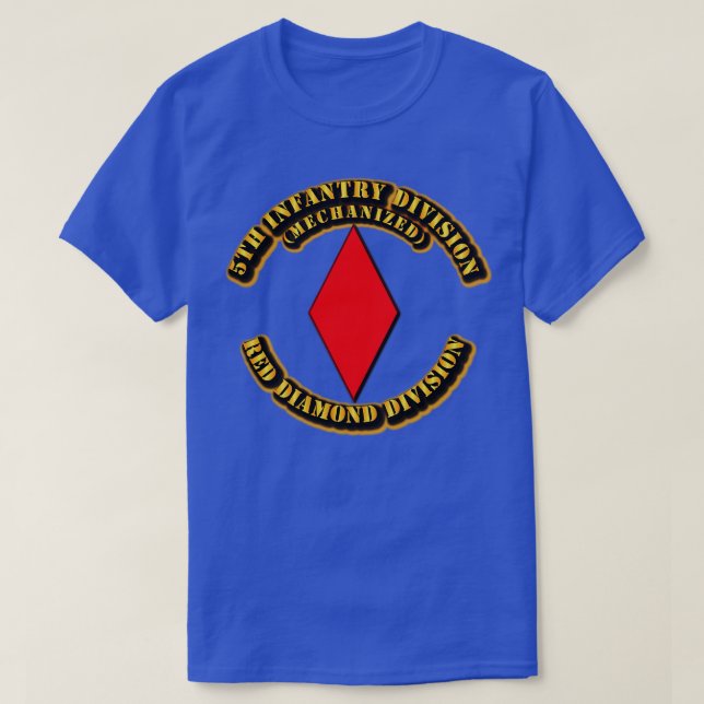 5th Infantry Division Red Diamond Division T-Shirt (Design Front)