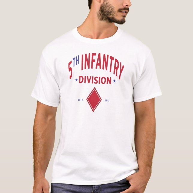5th Infantry Division - United States Military T-Shirt (Front)