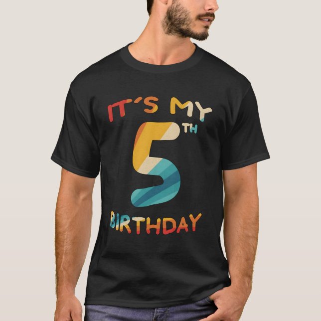 5Th It'S My 5Th 5 T-Shirt (Front)