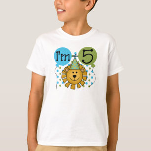 5th Lion Birthday T-Shirt