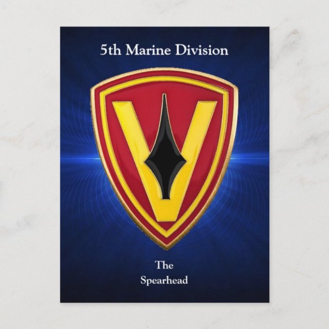5th Mar Div Postcard (Front)