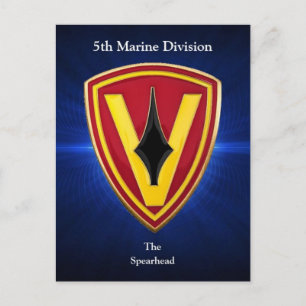 5th Mar Div Postcard