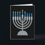 5th Night of Hanukkah Glitter Card<br><div class="desc">Hanukkah 2022 will begin in the evening of Sunday 18 December and ends in the evening of Monday 26 December</div>