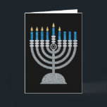 5th Night of Hanukkah Glitter Card<br><div class="desc">Hanukkah 2022 will begin in the evening of Sunday 18 December and ends in the evening of Monday 26 December</div>