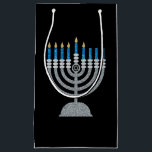 5th Night of Hanukkah Glitter Small Gift Bag<br><div class="desc">Hanukkah 2022 will begin in the evening of Sunday 18 December and ends in the evening of Monday 26 December</div>