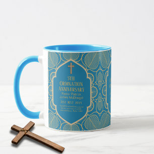 5th Ordination Anniversary Priest Pastor Deacon Mu Mug