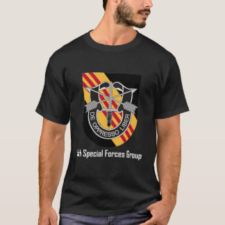 5Th Special Forces 5Th Sfg Beret Flash Unit Crest T-Shirt