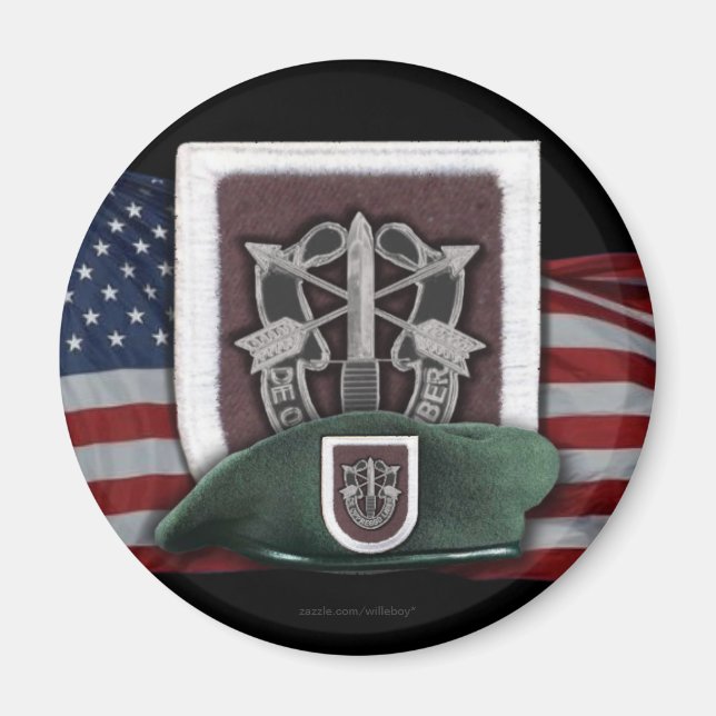 5th special forces flash Fort Campbell  magnet (Front)