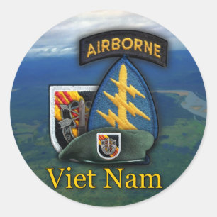 5th Special forces Green Berets flash nam Sticker