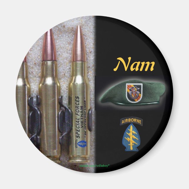 5th special forces green berets flash vet Magnet (Front)