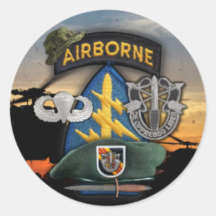 5th Special forces Green Berets lrrp nam Sticker
