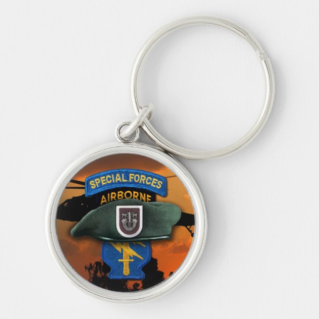 5th Special Forces Green Berets SF SFG SOF Vets Key Ring (Front)