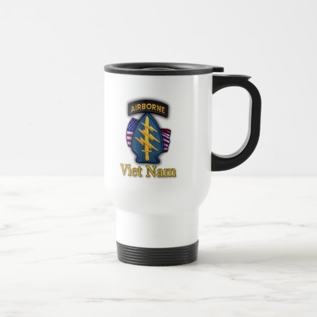 5th special forces green berets vietnam patch mug (Right)