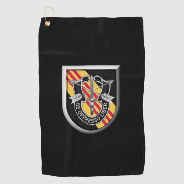 5th Special Forces Group (Airborne) Insignia Golf Towel (Front)