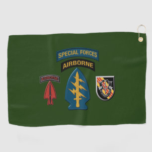 5th Special Forces Group (Airborne) Patch Design Golf Towel