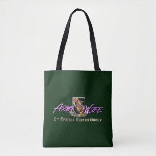 5th Special Forces Group Army Wife Tote Bag