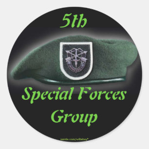 5th Special forces group fort campbell veterans Classic Round Sticker