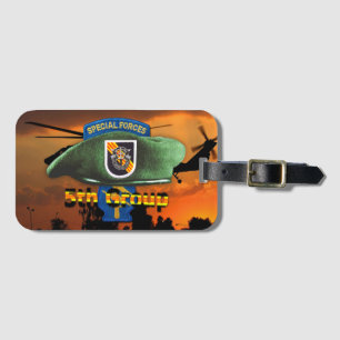 5th Special Forces Group Green Berets SFG SF Vets Luggage Tag