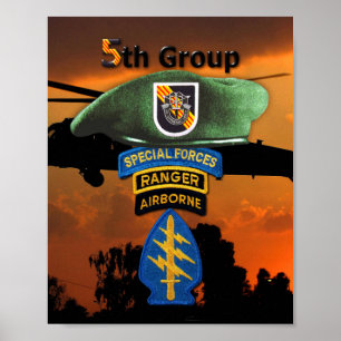 5th Special Forces Group SFG SF Veterans LRRP Poster