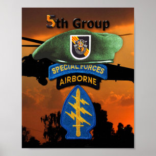 5th Special Forces Group SFG SF Veterans LRRP Poster