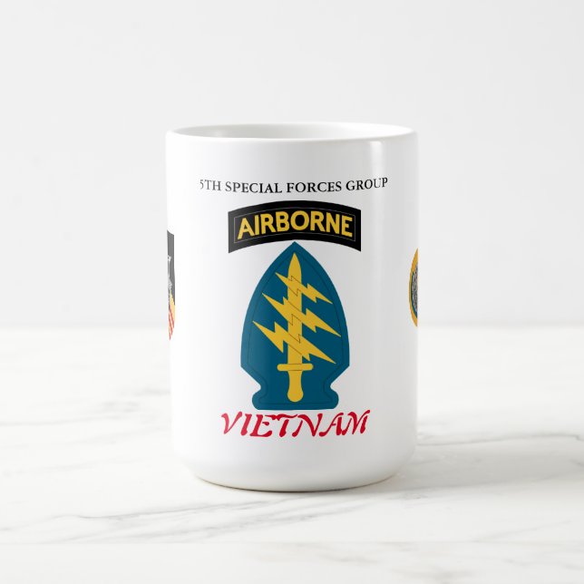 5TH SPECIAL FORCES GROUP VIETNAM COFFEE MUG (Center)