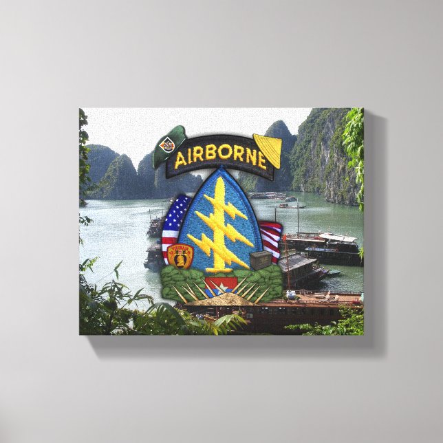 5th Special Forces sfg Green Berets Nam War Print (Front)