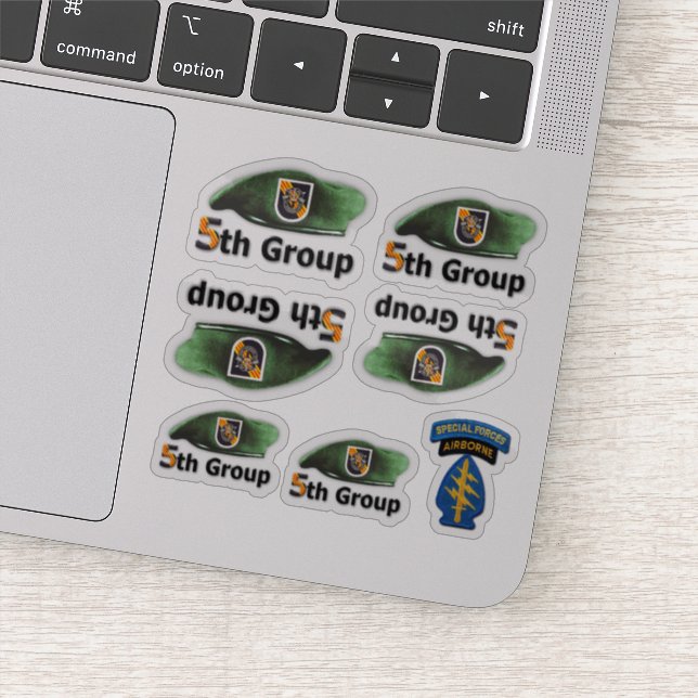 5th Special Forces SFGA SFG Green Berets Contour (Detail)