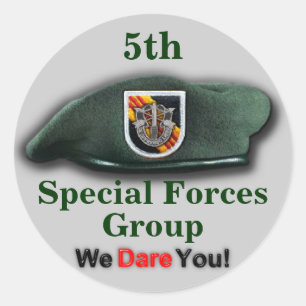 5th Special forces vietnam war flash Sticker