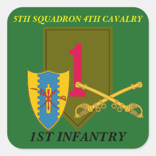 5TH SQUADRON 4TH CAVALRY 1ST INFANTRY STICKERS