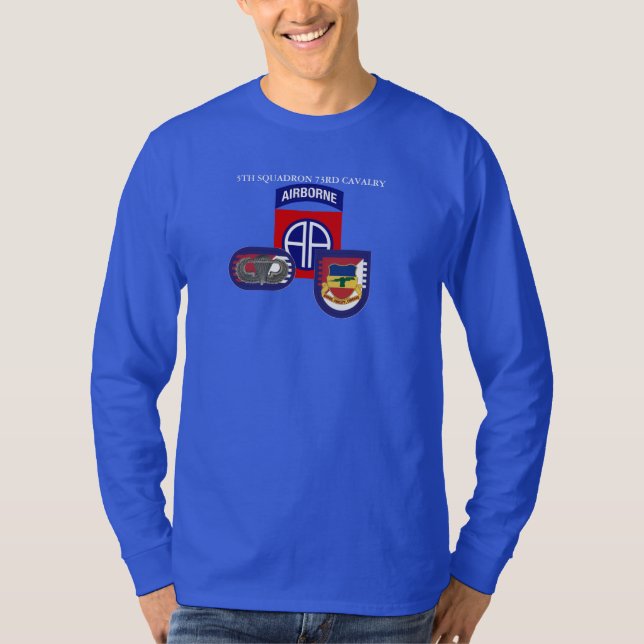 5TH SQUADRON 73RD CAVALRY LONG SLEEVE T-SHIRT (Front)