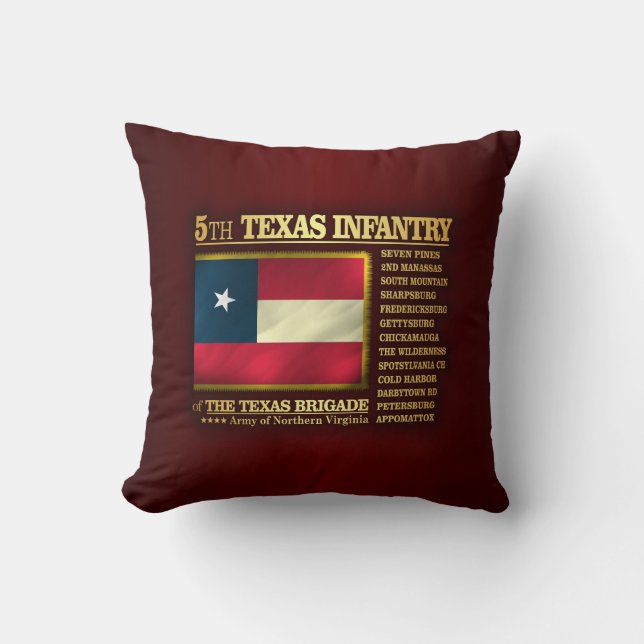 5th Texas Infantry (BA2) Cushion (Front)