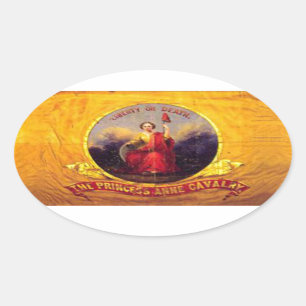 5th Virginia Cavalry  - The Princess Anne Cavalry Oval Sticker