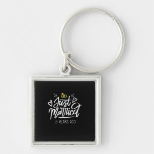 5th Wedding Anniversary Key Ring