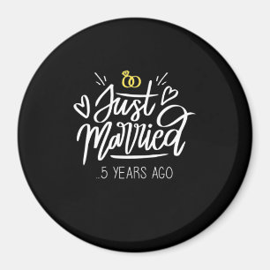 5th Wedding Anniversary Magnet