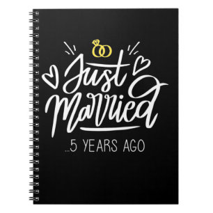 5th Wedding Anniversary Notebook