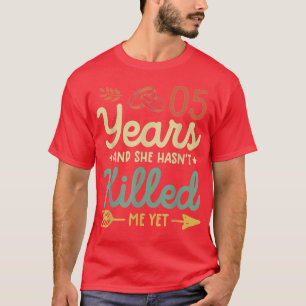 5th wedding anniversary tee matching couples 5 ye
