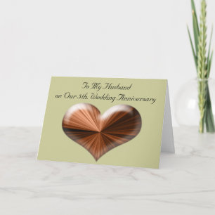 5th Wedding Anniversary to My Husband Card