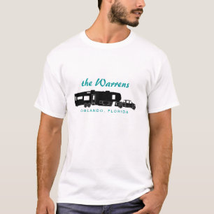 5th Wheel RV Silhouette Graphic T-Shirt