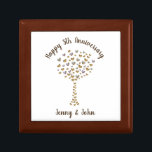 5th wood wedding anniversary  gift box<br><div class="desc">5th wood wedding anniversary personalised wooden gift box. A beautiful present to give to a couple who are celebrating five years of marriage. The design shows a tree made up of heart butterflies and reads, "Happy 5th Anniversary". All of the text shown, including the names of the husband and wife...</div>