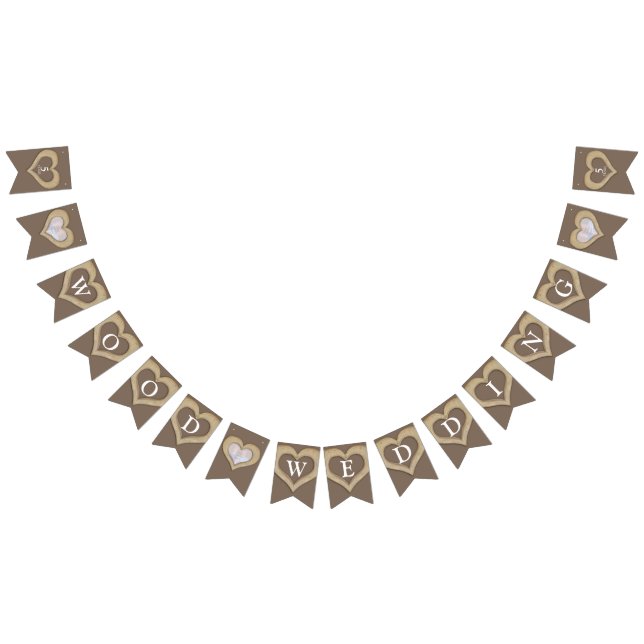 5th wood wedding anniversary personalised photo bunting  (All)