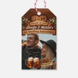 5th Wood Wedding Anniversary Photo Thank You Gifts Gift Tags