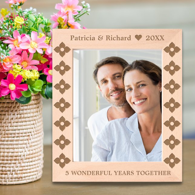 5th Wooden Wedding Anniversary 8x10 Etched Frames (5th Wooden Wedding Anniversary 8x10 Etched Frames
)