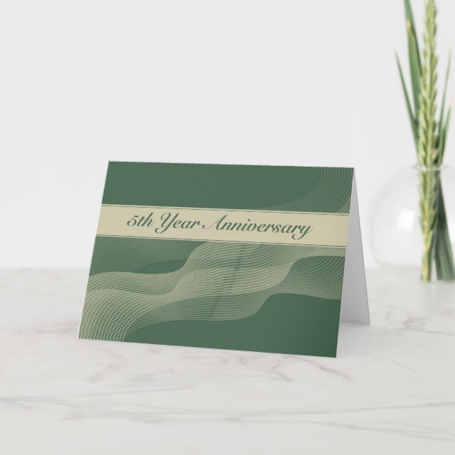 5th Year Employee Anniversary Card (Front)
