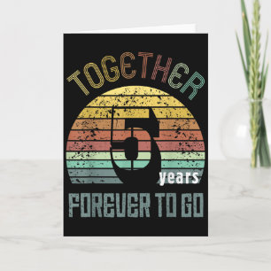 5th Years Wedding Anniversary For Couple Matching Card