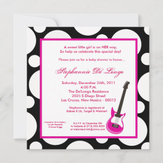 5x5 Baby Girl Shower Invitation