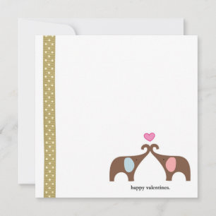 5x5 Elephant Love Card