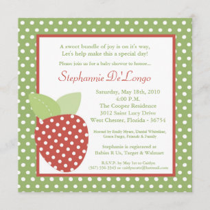 5x5 Farm Strawberry Fruit Baby Shower Invitation