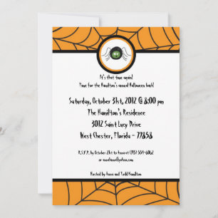 5x5 Little Creepers  Halloween Party Invitation